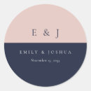 Search for blush navy blue wedding stickers Modern