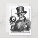 Recherche de squelette vintage cartes postales Crâne