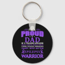 Search for epilepsy purple ribbon keychains Awareness