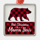 Search for mama bear ornaments For her
