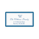 Search for monogram graduation return address labels Blue