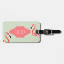 Search for pink flamingo luggage tags Tropical
