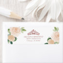 Search for tiara return address labels Pink