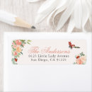 Search for ladybug return address labels Watercolor