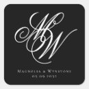 Search for monogram wedding stickers Chic