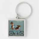 Recherche de chiens drôles porteclés Chiens à bicyclette