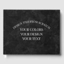 Search for blank guest books Black