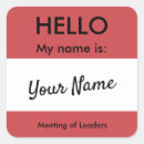 Search for meetings stickers Identification