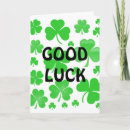 Search for irish good luck cards Green
