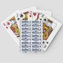 Search for blue fish classic playing cards Nautical