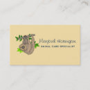 Recherche de suis paresseux cartes visite Animal