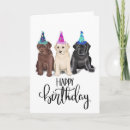 Recherche de labrador jaune vœux cartes D'anniversaire du labrador