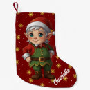 Search for elf christmas stockings Santa claus