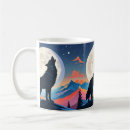 Search for howling wolf at moon mugs Werewolf
