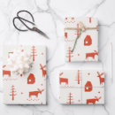 Search for christmas animal wrapping paper Deer