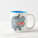Search for cartoon hippo mugs Kawaii