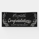 Search for happy retirement banners Black