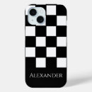Recherche de damier noir et blanc iphone coques Pour lui