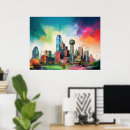Search for dallas skyline posters Cityscape