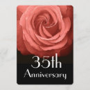 Search for 35 years invitations Rose