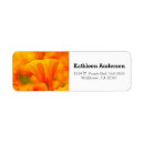 Search for orange poppy return address labels Nature