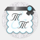 Search for blue damask monogram Aqua