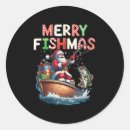 Search for funny merry stickers Fisherman