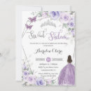 Search for purple and silver sweet 16 invitations For kids