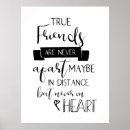 Search for true friends posters Typography