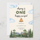 Search for happy camper birthday invitations Modern