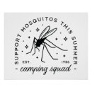 Recherche de moustique posters Camping