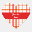 Search for orange heart stickers White