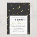 Search for modern eighteen birthday invitations Typography