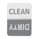 Search for clean dirty dishes sign magnets Grey