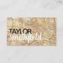 Search for topography business cards Vintage
