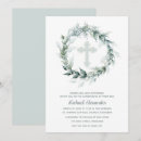 Search for wreath christening invitations Cross