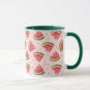 Search for watermelon fruit mugs Watercolor