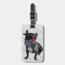 Search for french bulldog luggage tags Flower leaves