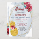 Search for pineapple birthday invitations Aloha