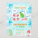 Search for pineapple pool party invitations Modern
