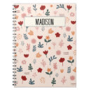 Search for flower pattern notebooks Feminine
