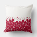 Search for red flower pillows White