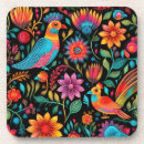 Recherche de motif mexicain dessous de verres Fleurs