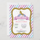 Search for unicorn 7th birthday invitations Glitter