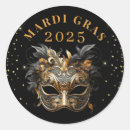 Search for black and gold masquerade stickers Mardi gras