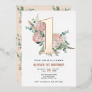 Search for foil 1st birthday invitations Girl