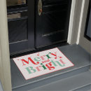 Search for merry and bright doormats Colourful