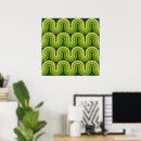 Search for green wave art Mid century modern