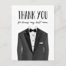 Search for best man thank you cards Tuxedo