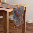 Search for gold and red table runners Pattern